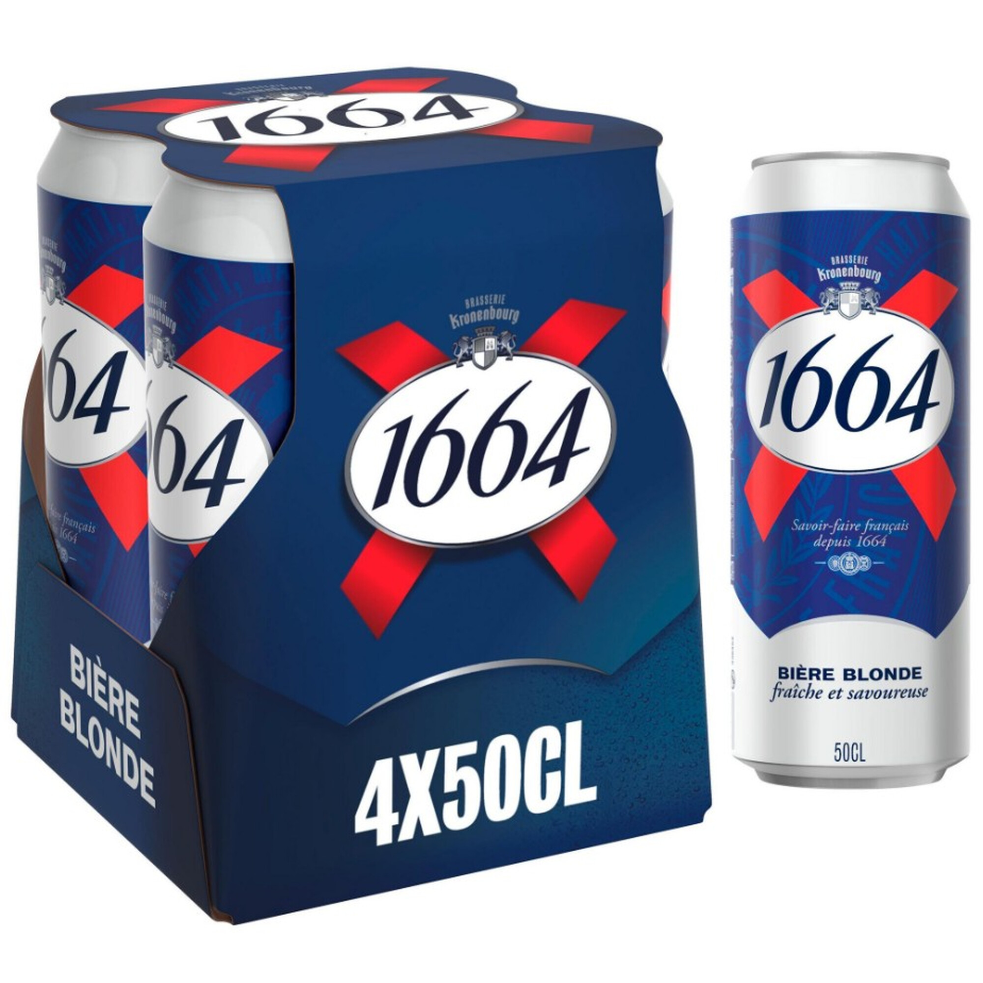 1664 Bière Blonde 5,5° 4x 50 cl Boite